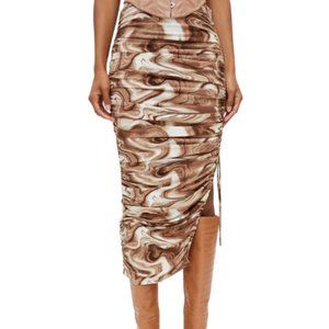 Urban Outfitters Sammie Swirl Midi Skirt